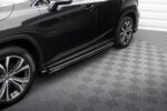 Maxton side skirt diffusers for Lexus RX Mk4 Facelift (version with OEM step rails)