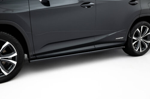 Maxton side skirt diffusers for Lexus RX Mk4 Facelift (version without OEM step rails)
