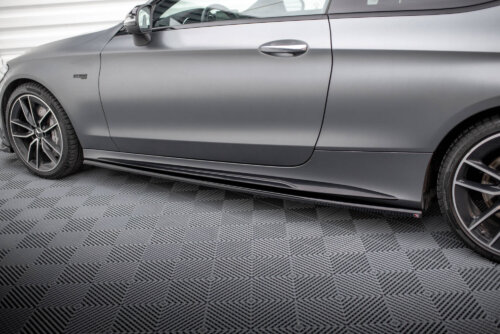Maxton side skirt diffusers for Mercedes-AMG C43 Coupe / Cabrio C205 Facelift / A205 Facelift