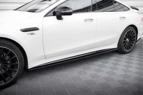 Maxton side skirt diffusers for Mercedes-AMG GT 43 4 Door Coupe V8 Styling Package X290