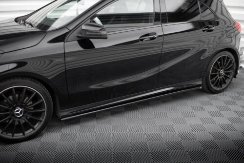 Maxton side skirt diffusers for Mercedes-Benz A AMG-Line W176 Facelif