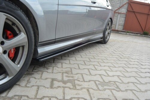 Maxton side skirt diffusers for Mercedes-Benz C Sedan / Estate AMG-Line W204 / S204