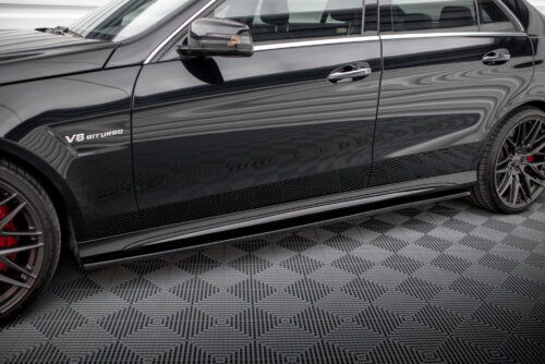 Maxton side skirt diffusers for Mercedes-Benz E63 AMG / AMG-Line Sedan W212 Facelift