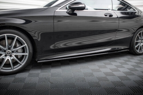 Maxton side skirt diffusers for Mercedes-Benz S Coupe AMG-Line C217 Facelift
