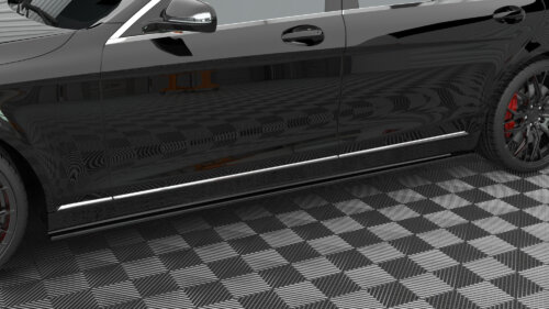 Maxton side skirt diffusers for Mercedes-Benz S Long W222