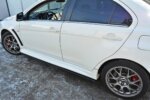 Maxton side skirt diffusers for Mitsubishi Lancer Evo X