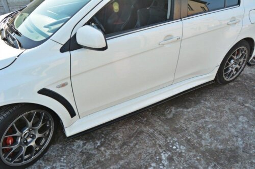Maxton side skirt diffusers for Mitsubishi Lancer Evo X