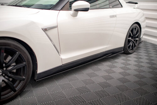 Maxton side skirt diffusers for Nissan GTR R35 Facelift
