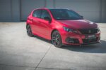 Maxton side skirt diffusers for Peugeot 308 GT Mk2 Facelift