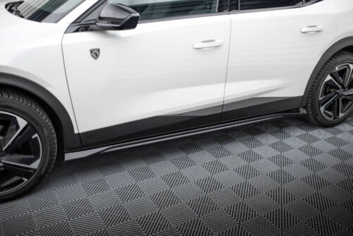 Maxton side skirt diffusers for Peugeot 408 Mk1