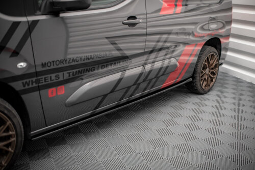 Maxton side skirt diffusers for Peugeot Partner Maxi Mk3