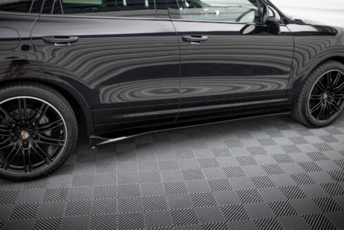 Maxton side skirt diffusers for Porsche Cayenne Mk2 Facelift