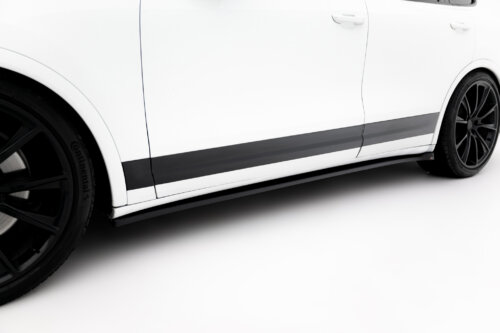 Maxton side skirt diffusers for Porsche Cayenne Turbo / Standard Mk2