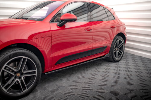 Maxton side skirt diffusers for Porsche Macan GTS / Sport Design Mk1