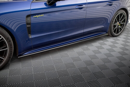 Maxton side skirt diffusers for Porsche Panamera E-Hybrid 971 Facelift