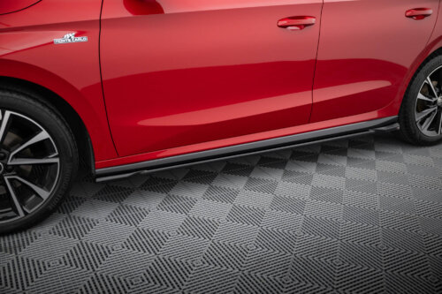 Maxton side skirt diffusers for Skoda Fabia Monte Carlo Mk4