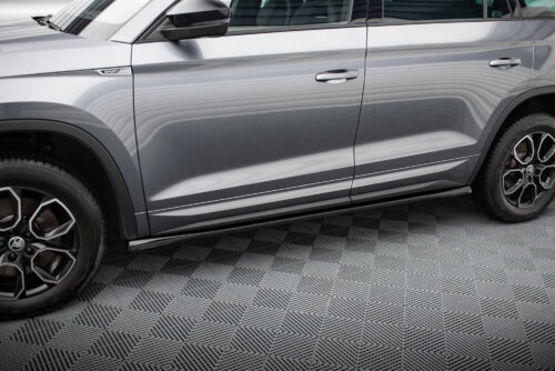 Maxton side skirt diffusers for Skoda Kodiaq Sportline Mk1 Facelift