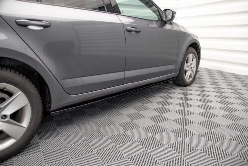 Maxton side skirt diffusers for Skoda Octavia Mk3 Facelift