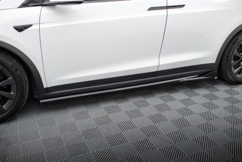 Maxton side skirt diffusers for Tesla Model X Mk1 Facelift