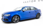 Maxton side skirt diffusers V.1 for Audi S3 / A3 S-Line 8V / 8V FL Sedan
