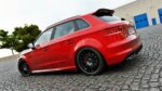 Maxton side skirt diffusers V.1 for Audi S3 / A3 S-Line Sportback 8V / 8V Facelift