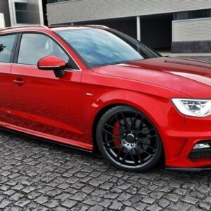 Maxton bočni produžeci V.1 za Audi S3 / A3 S-Line Sportback 8V / 8V Facelift