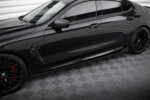 Maxton side skirt diffusers V.1 + Flaps for BMW M8 Gran Coupe F93 / 8 Gran Coupe M-Pack G16