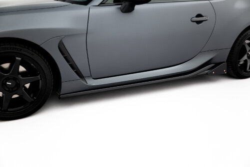 Maxton side skirt diffusers V.1 + Flaps for Toyota GR86 Mk1