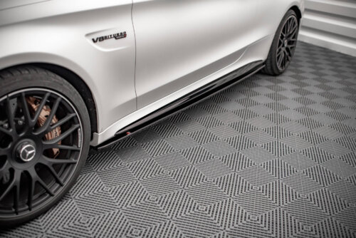 Maxton side skirt diffusers V.1 for Mercedes-AMG C 63AMG Coupe C205 Facelift