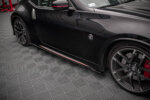 Maxton side skirt diffusers V.1 for Nissan 370Z Nismo Facelift