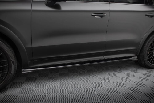 Maxton side skirt diffusers V.1 for Porsche Cayenne Sport Design / Turbo SUV / Coupe Mk3 / Mk3 Facelift