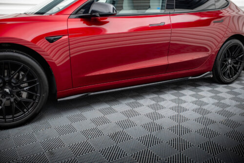 Maxton side skirt diffusers V.1 for Tesla Model 3 Mk1 / Mk1 Facelift