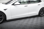 Maxton side skirt diffusers V.1 for Tesla Model S Plaid Mk1 Facelift