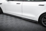 Maxton side skirt diffusers V.1 for Tesla Model S Plaid Mk1 Facelift