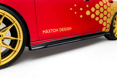 Maxton side skirt diffusers V.1 for Volkswagen Golf GTI Clubsport Mk8 Facelift