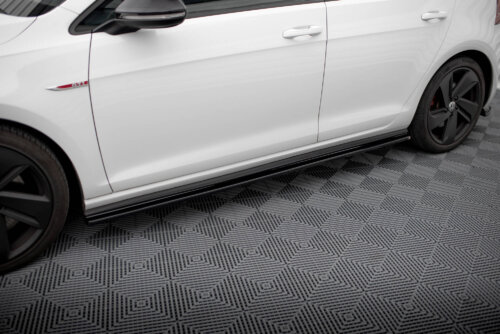 Maxton side skirt diffusers V.1 for Volkswagen Golf GTI / GTD Mk7 / Mk7 Facelift (wide)