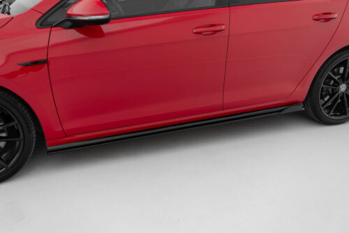 Maxton side skirt diffusers V.1 for Volkswagen Golf R / R-Line Mk7 Facelift