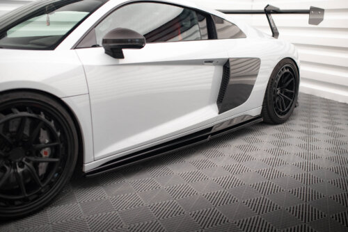 Maxton side skirt diffusers V.2 for Audi R8 Mk2 Facelift