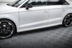 Maxton side skirt diffusers V.2 for Audi RS3 Sedan 8V Facelift