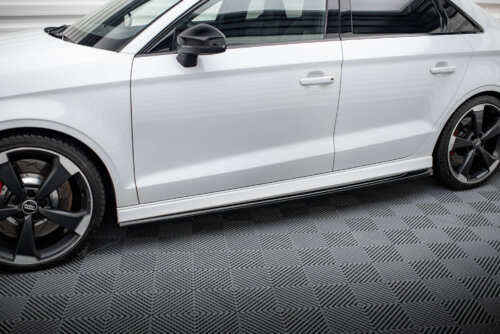Maxton side skirt diffusers V.2 for Audi RS3 Sedan 8V Facelift