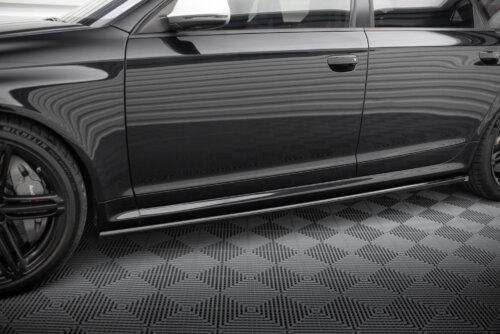 Maxton side skirt diffusers V.2 for Audi RS6 Avant C6