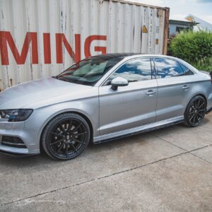 Maxton bočni produžeci V.2 za Audi S3 / A3 S-Line Sedan 8V Facelift