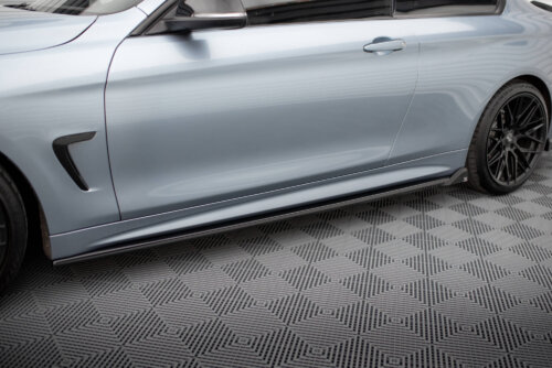 Maxton side skirt diffusers V.2 for BMW 4 Coupe / Gran Coupe / Cabrio M-Pack F32 / F36 / F33