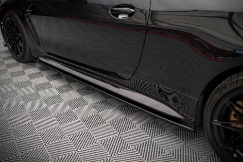 Maxton side skirt diffusers V.2 for BMW M4 G82 / G82 Facelift