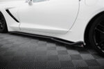 Maxton side skirt diffusers V.2 for Chevrolet Corvette Stingray C7