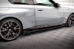 Maxton side skirt diffusers V.2 + Flaps for BMW 2 Coupe M-Pack / M240i G42