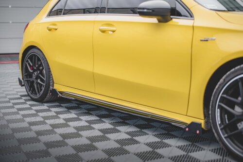 Maxton side skirt diffusers V.2 + Flaps for Mercedes-AMG A45 S