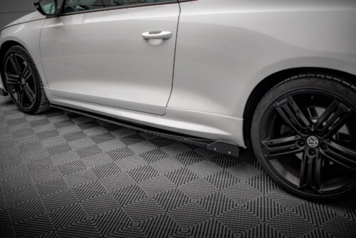 Maxton side skirt diffusers V.2 + Flaps for Volkswagen Scirocco R Mk3 / Mk3 Facelift
