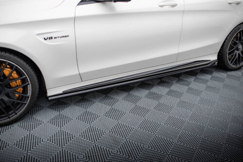 Maxton side skirt diffusers V.2 for Mercedes-AMG C63 Sedan / Estate W205 / S205