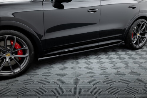 Maxton side skirt diffusers V.2 for Porsche Cayenne Sport Design / Turbo SUV / Coupe Mk3 / Mk3 Facelift